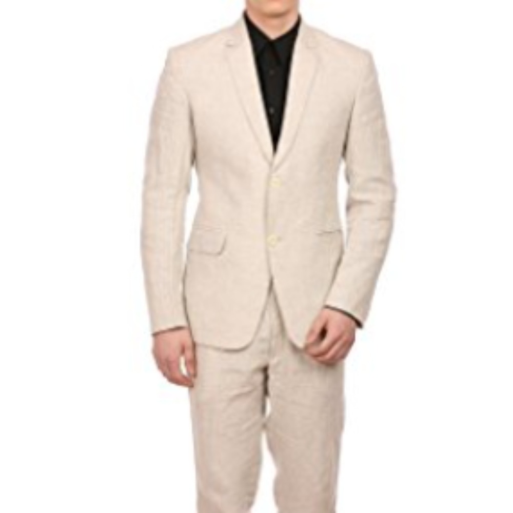 Men's Classic Cream Blazer Suit